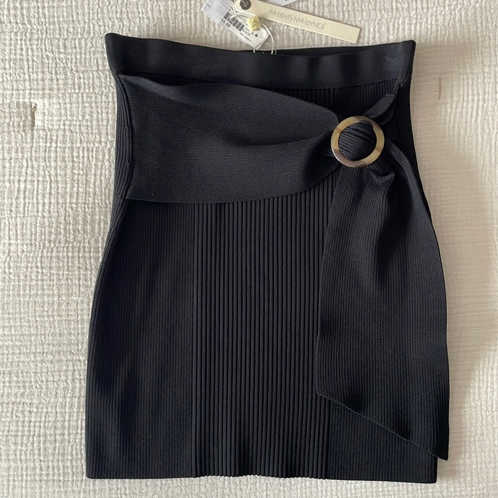 JONATHAN SIMKHAI thick ribbed knit mini Pencil skirt
